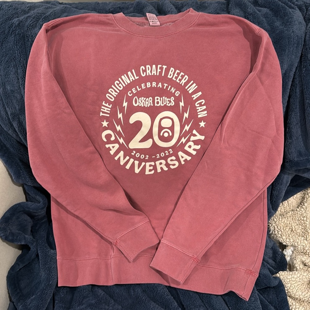 Oscar Blues 20th Caniversary crew neck sweatshirt